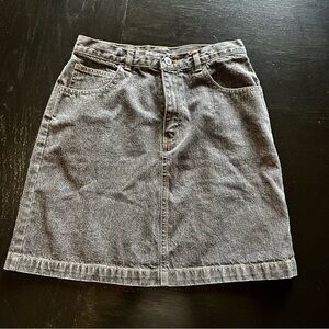 Vintage GAP XS Sparkle Classic Gray Denim Skirt Mini